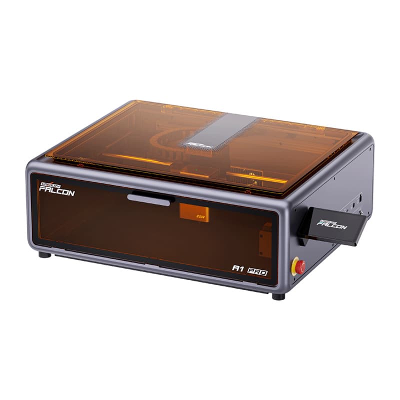 Creality Falcon A1 Pro 20 W lasergraveerija, suletud korpus, AI-kaamera, 358 × 268 mm