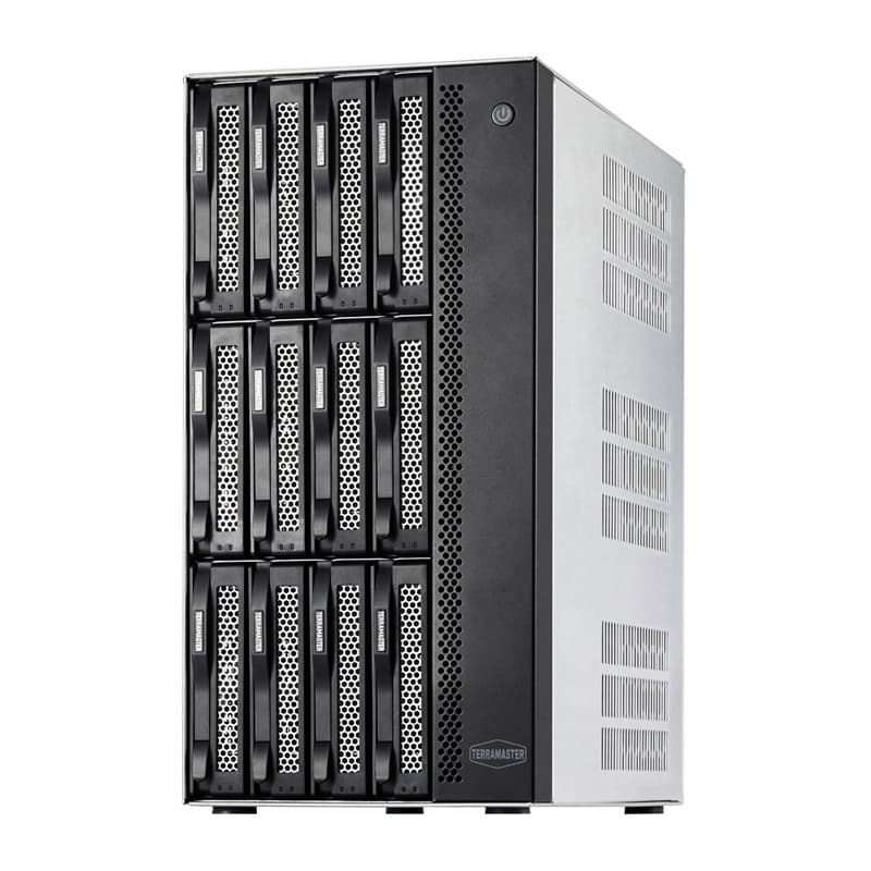 Terramaster T12-500 Pro — NAS на 12 дисков, Intel Core i7-1255U, 16 ГБ, 2 × 10GbE