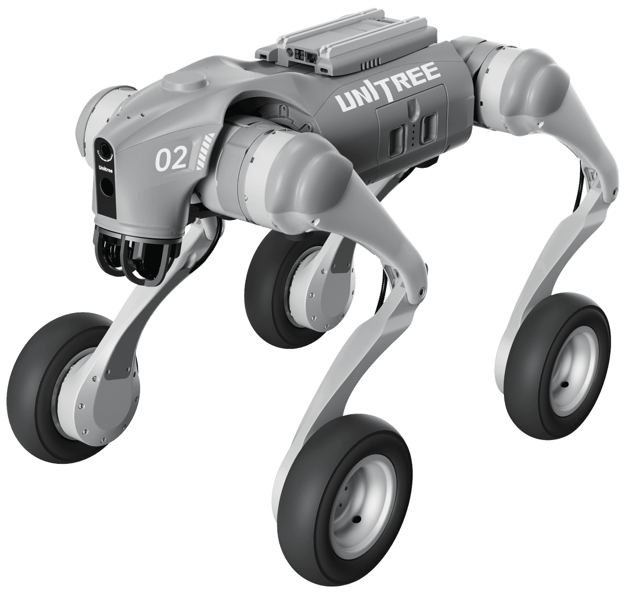 Unitree Go2-W U1 ratastega robotkoer, 4D LiDAR, 15000 mAh, 40 TOPS