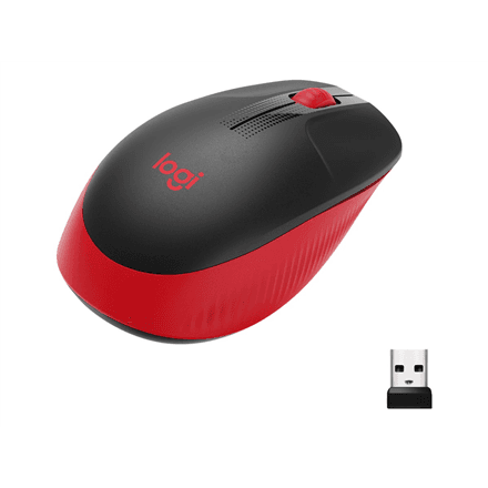 Logitech M190 беспроводная мышь красная