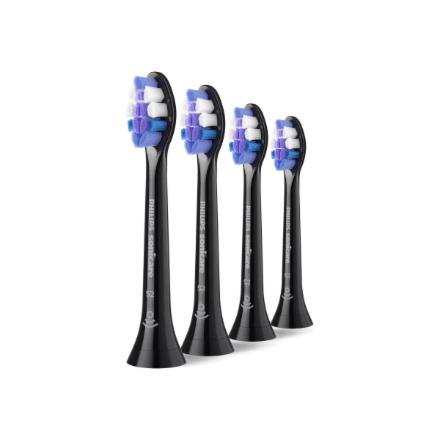 Philips Sonicare Sensitive brush heads for sensitive gums, 4 pcs, black