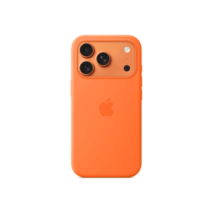 Apple iPhone 17 Pro Silicone Case with MagSafe, orange