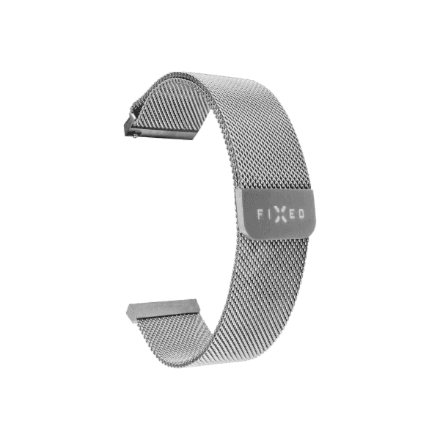 FIXED stainless steel mesh strap with quick release 20mm, silver