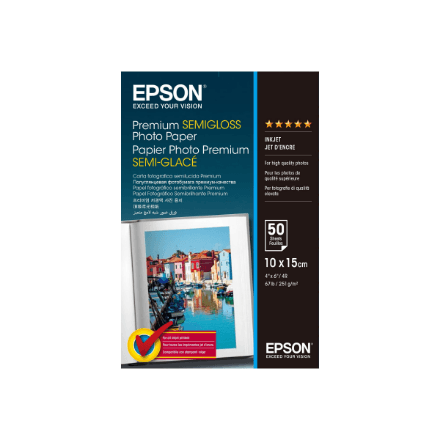 Epson Premium Semigloss Photo Paper 10x15cm 251g/m2 50 sheets