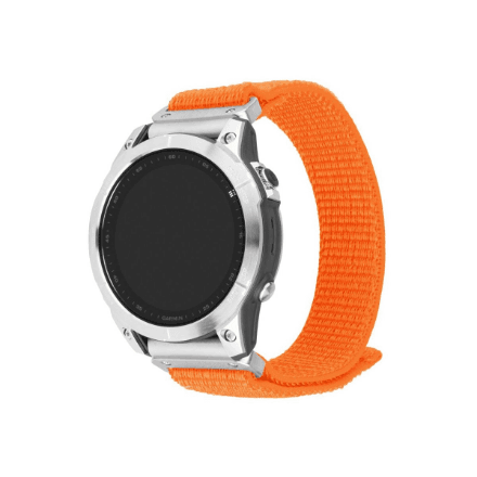 FIXED Sporty nylon strap for Garmin QuickFit 26mm, orange