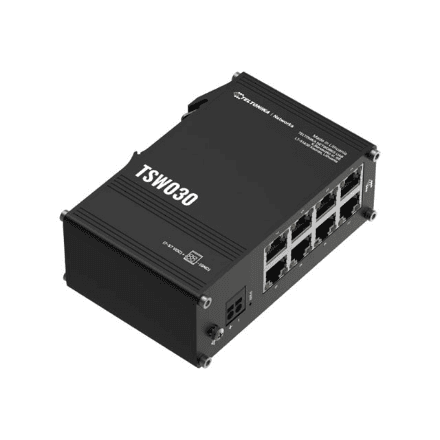 Teltonika TSW030 8-portine võrguswitch DIN-liistule