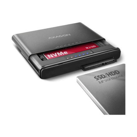 AXAGON ADSA-CC USB-C 10Gbps Adapter for M.2 NVMe and SATA Drives