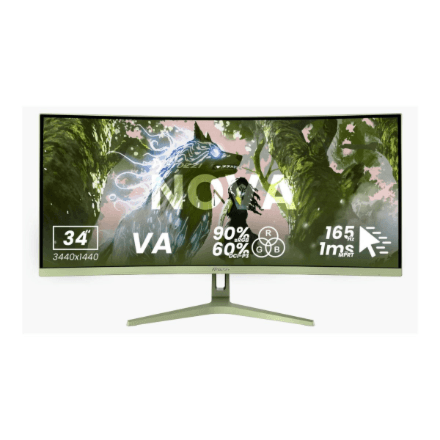 Arozzi Nova 34" UWQHD 165 Hz ultrawide monitor