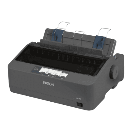 Epson LX-350 dot matrix printer, 9-pin, 80 columns