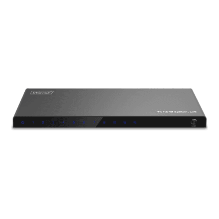 Digitus DS-55338 4K HDMI Splitter, 1x8, Black