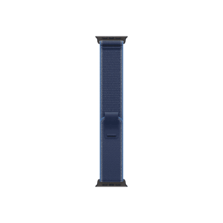 Apple Watch 49 mm Trail Loop nailonrihm, sinine, S/M (must titaan)