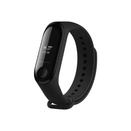 FIXED silicone strap for Xiaomi Mi Band 3/4, black