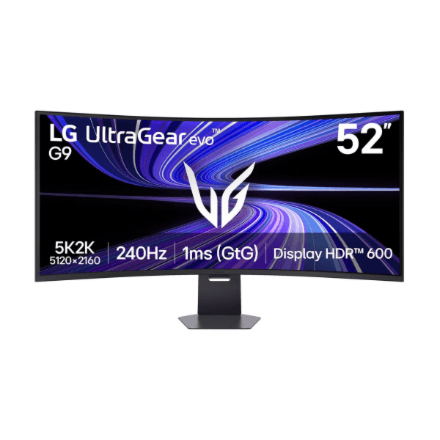 LG UltraGear evo G9 52G930B-B monitor, 52 tolli WUHD 240 Hz