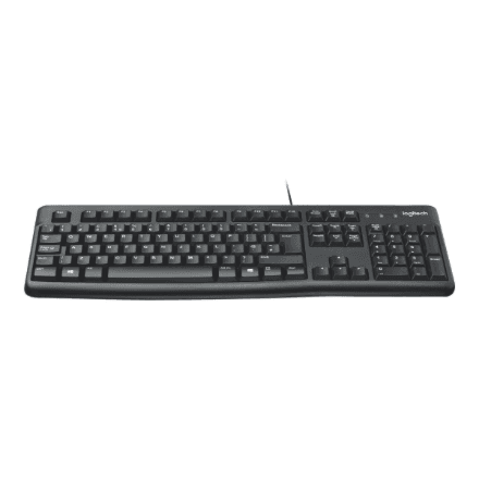 Logitech K120 Corded Keyboard USB Black