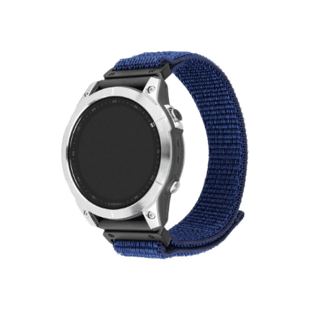 FIXED Sporty nylon strap for Garmin QuickFit 22mm, dark blue