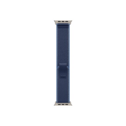 Apple Watch 49mm Blue Trail Loop nylon strap, S/M (natural titanium)