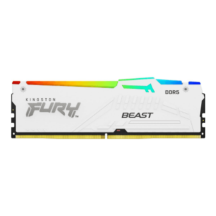 Kingston FURY Beast White 16GB DDR5 6400MT/s RGB RAM