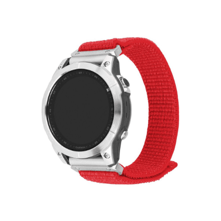 FIXED Sporty nylon strap for Garmin QuickFit 22mm, red