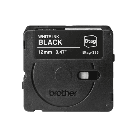 Brother BTAG-335 märgistuskleebitest valge must