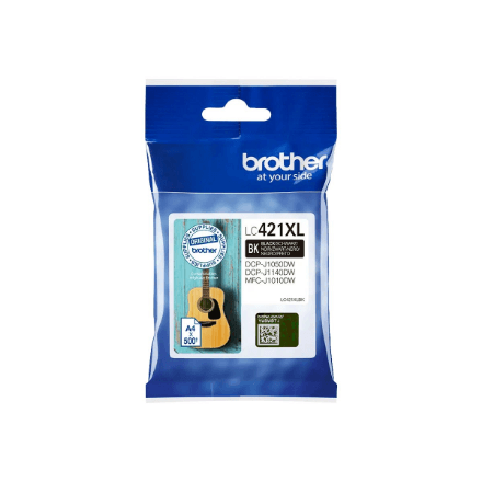 Brother LC421XLBK Black Ink Cartridge High Yield