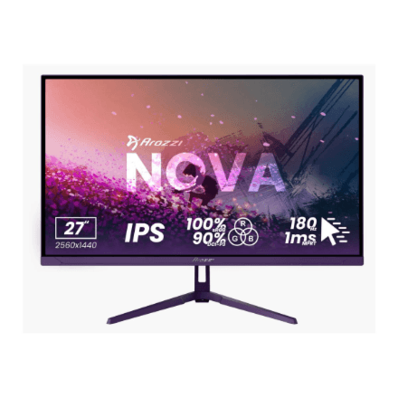 Arozzi Nova 27" QHD 180 Hz Gaming Monitor Purple