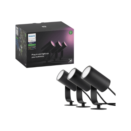 Philips Hue Lily Outdoor Spot 3x8W 24V Color Ambiance lights