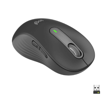 Logitech Signature M650 L Left Wireless Mouse, Graphite