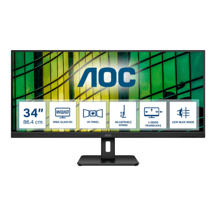 AOC U34E2M 34" WQHD ultrawide monitor 100Hz