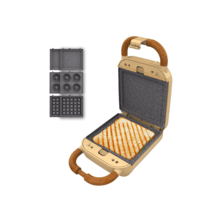Cecotec Rock'nToast Retro One Yellow 700W sandwich maker