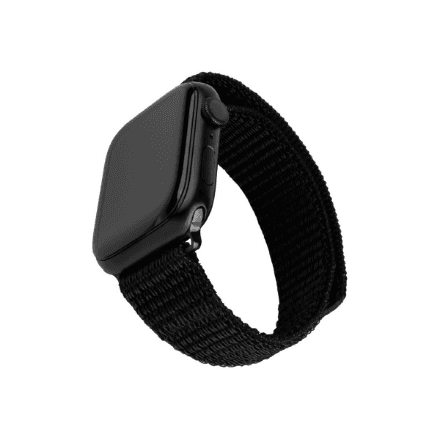 FIXED Sporty nailonrihm Apple Watch 38/40/41 mm, must