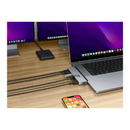 Hyper HyperDrive DUO PRO 7-in-2 USB-C jaotur MacBookile, HDMI ja LAN