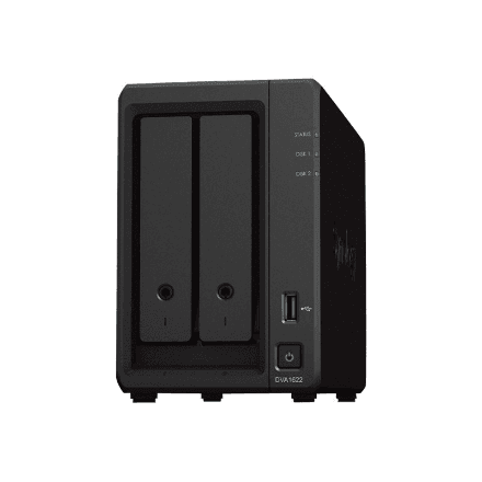 Synology DVA1622 2-bay storage unit, Celeron J4125, 6 GB