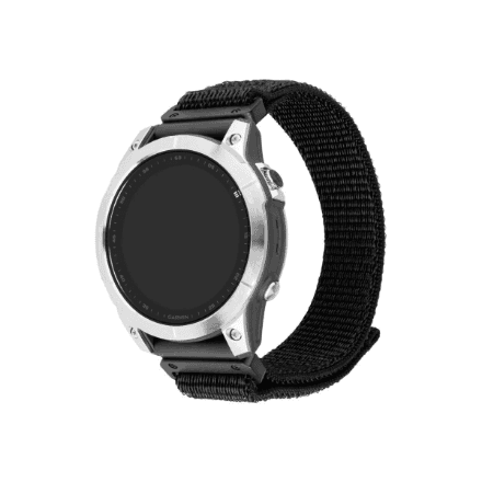 FIXED Sporty nylon strap for Garmin QuickFit 26mm, black