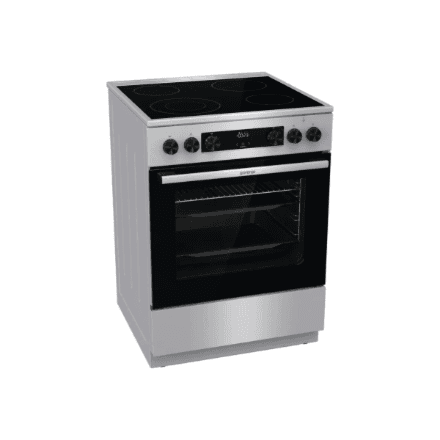 Gorenje GECS6C70XC | Cooker | Hob type Ceramic | Oven type Electric | Stainless steel | Width 60 cm | Depth 60 cm | Grilling | Energy efficiency class A | 71 L