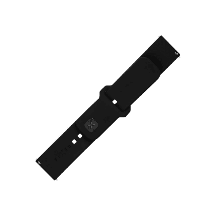 FIXED Sporty universal silicone strap with quick release 22mm, black