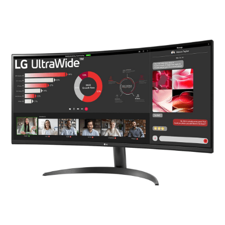 LG 34WR50QK-B 34" QHD ultralaiavalised monitor