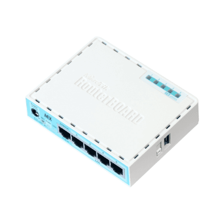 MikroTik RB750Gr3 hEX 5-port Gigabit Ethernet ruter