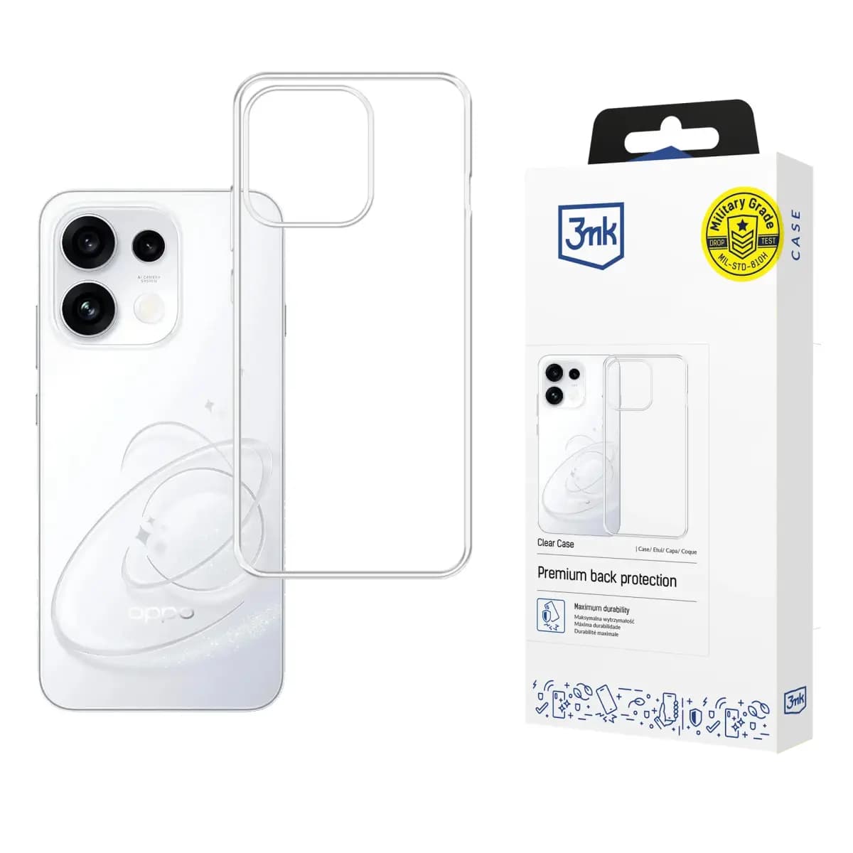 Прозрачный чехол 3mk Clear Case для Oppo Reno 16 F / 16 FS (CPH2859)