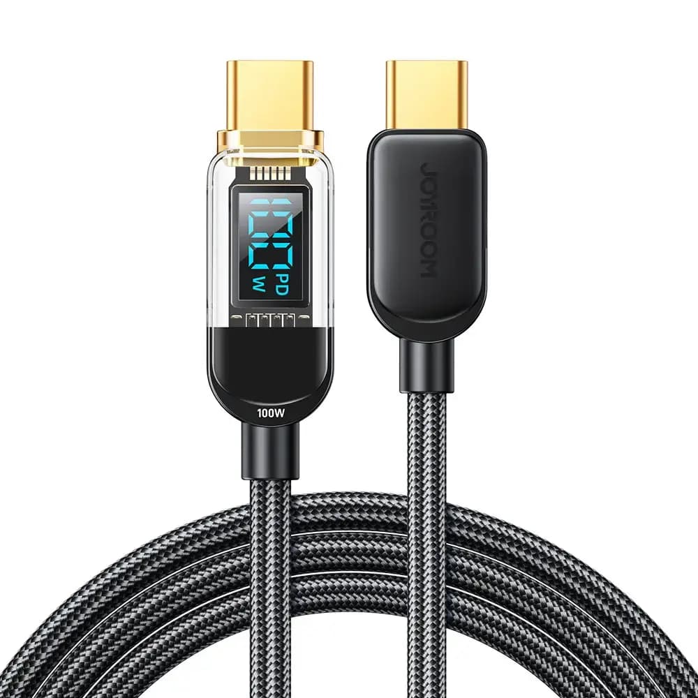 Кабель Joyroom S-CC100A4 USB-C – USB-C 100 Вт, 1,2 м, чёрный