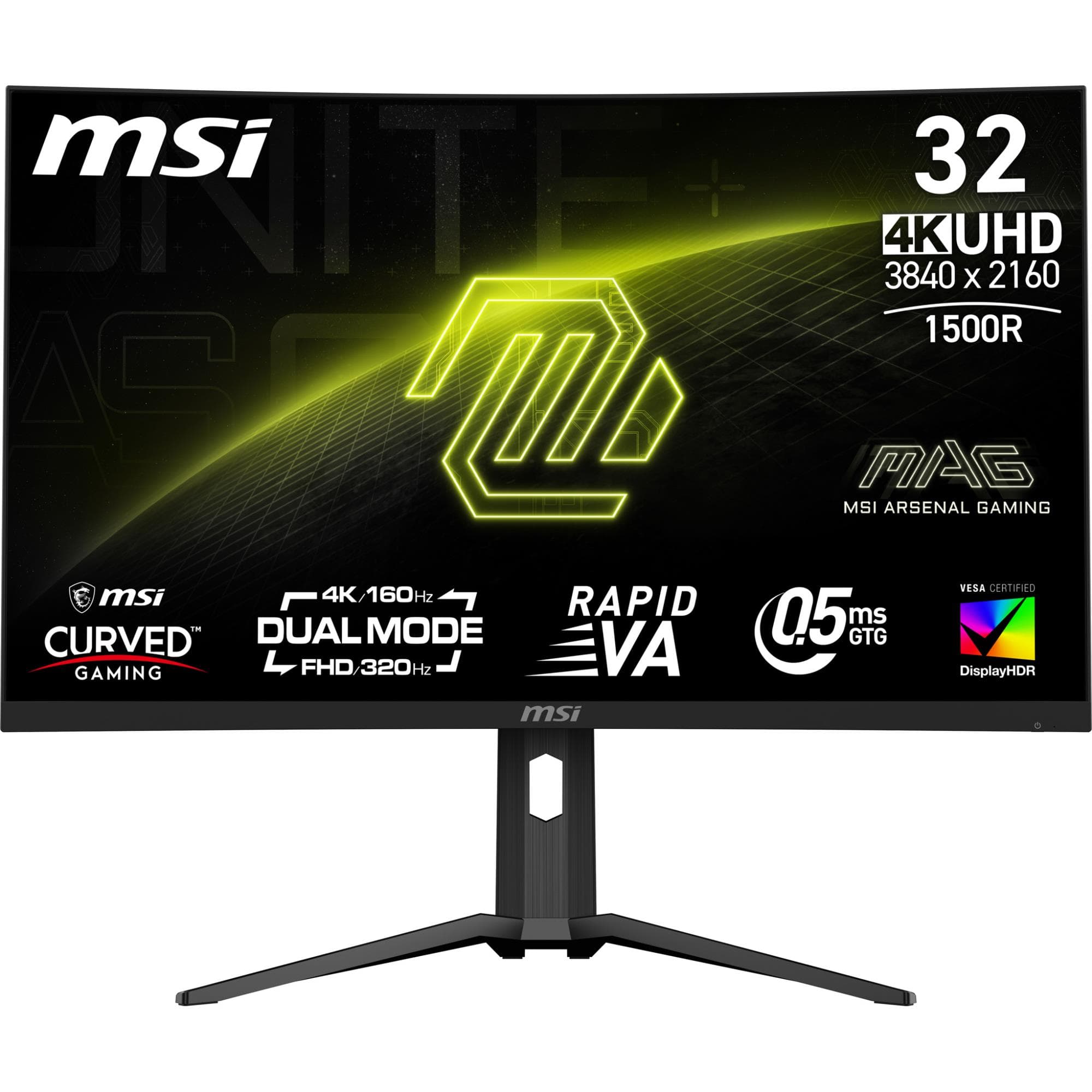 MSI MAG 321CUPDF 31,5 tolli kumer mängumonitor, 4K UHD 160 Hz