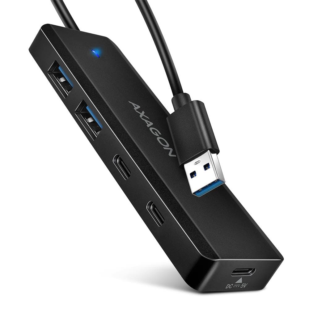 AXAGON HUE-C2A USB-C reisihub 0,19m