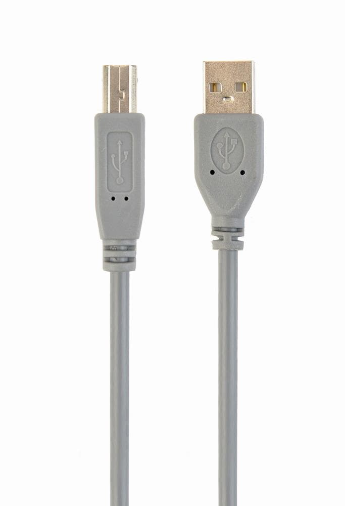 Кабель для принтера Gembird CCP-USB2-AMBM-6G USB 2.0 A–B, 1,8 м, серый