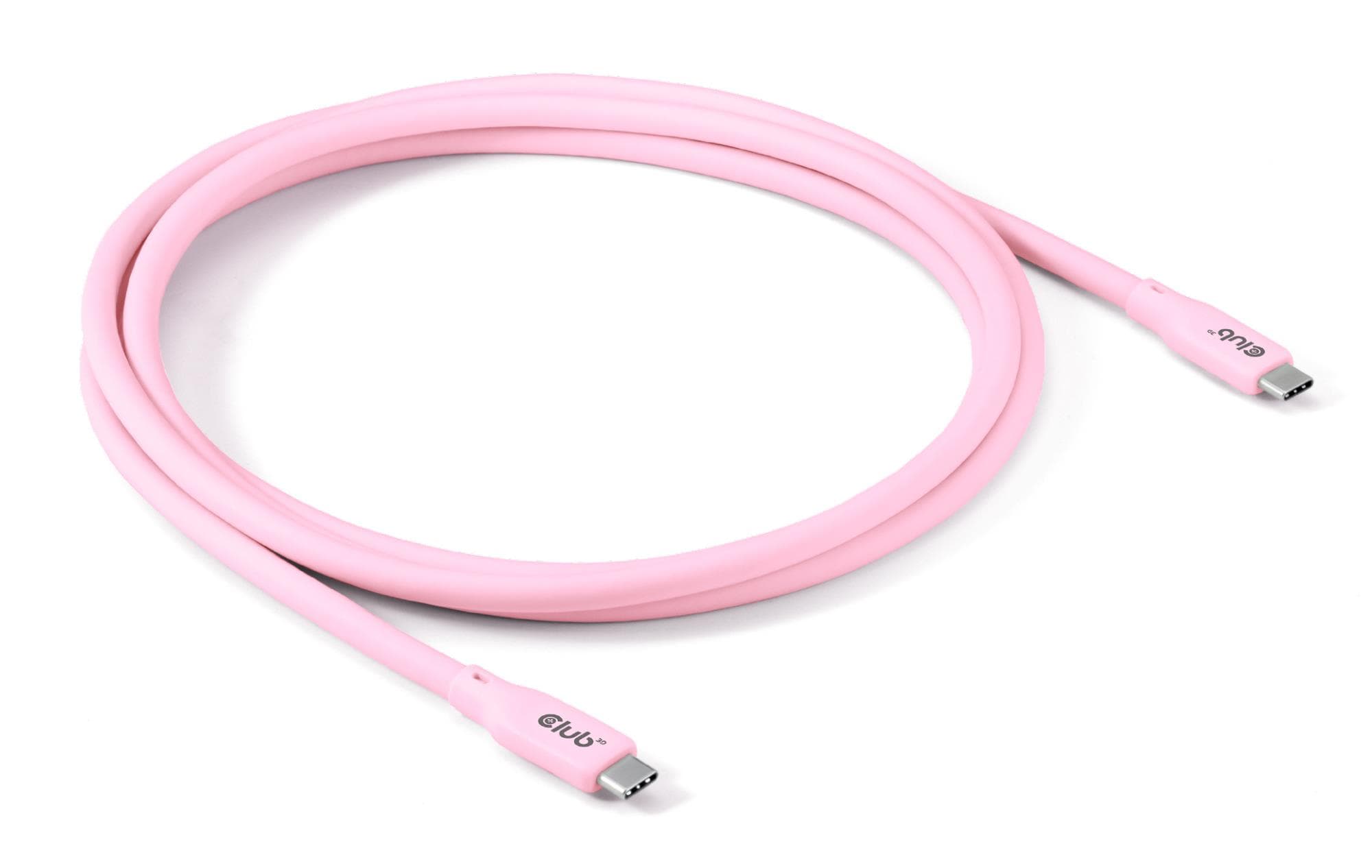 CLUB3D USB-C USB-C 2m kaabel pink CAC-3002