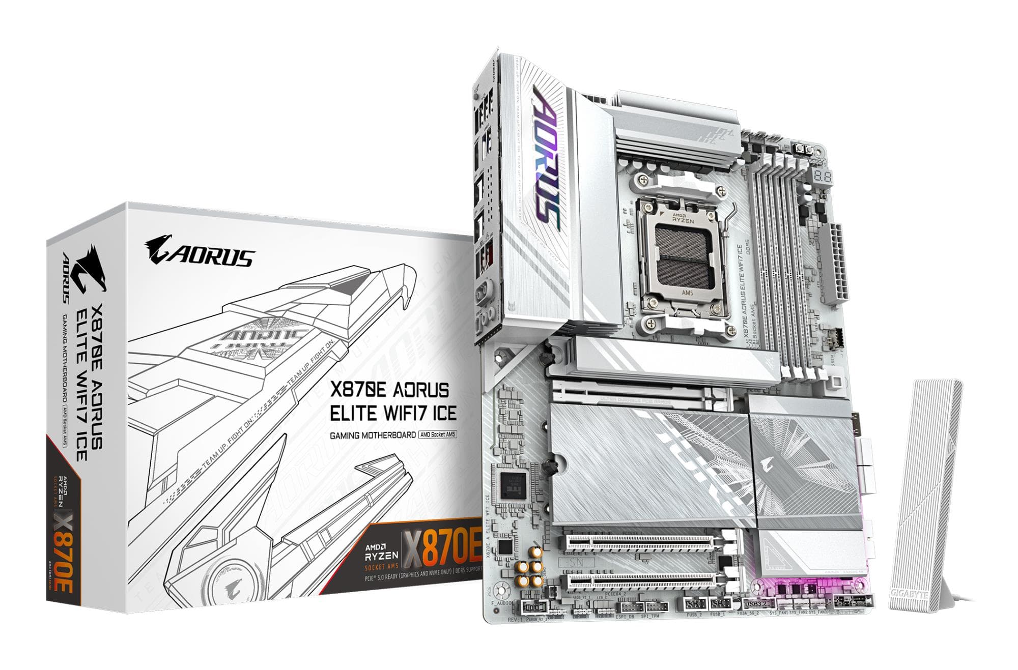 Материнская плата Gigabyte X870 Aorus Elite WiFi7 ICE, AM5, ATX
