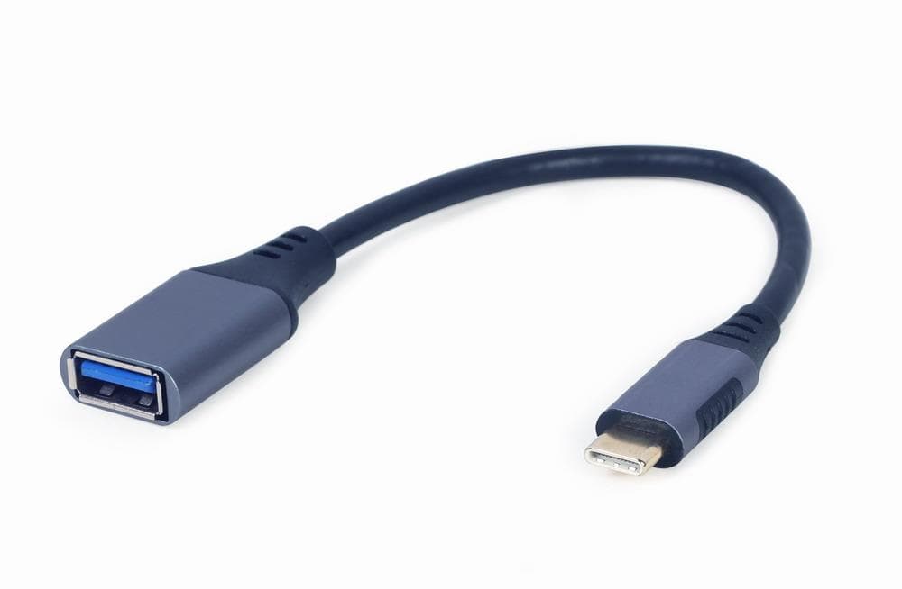 Адаптер Gembird A-USB3C-OTGAF-01 USB-C – USB-A OTG, 15 см, серый