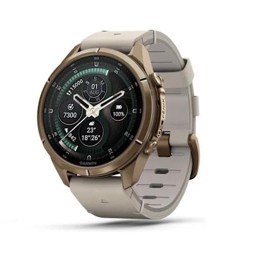 Garmin fenix 9 Pro 43 mm nutikell, AMOLED, kuldne titaan, 010-04335-21