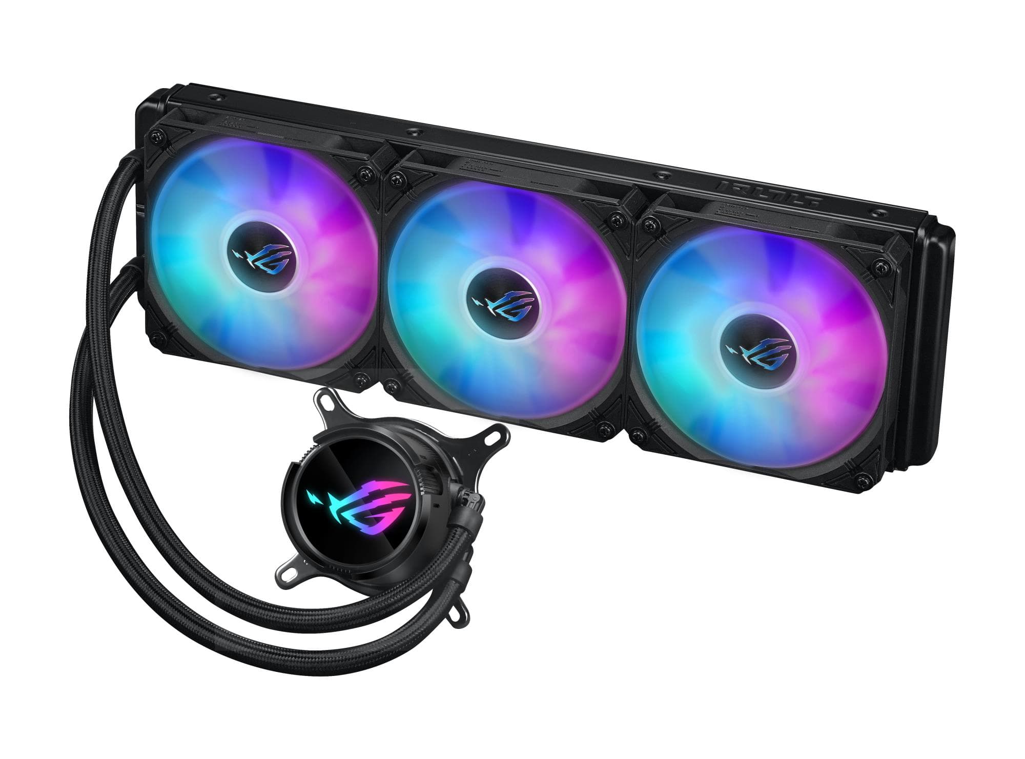 СЖО Asus ROG Strix LC III 360 ARGB, LCD-экран, чёрная