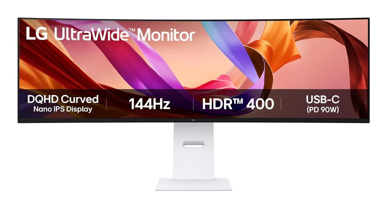 LG 49U950A-W 49-tolline kover Dual QHD monitor 5120 x 1440, 32:9, 144 Hz