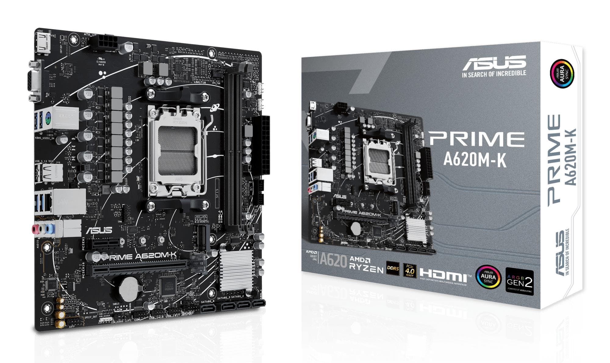 ASUS PRIME A620M-K материнская плата AMD Socket AM5