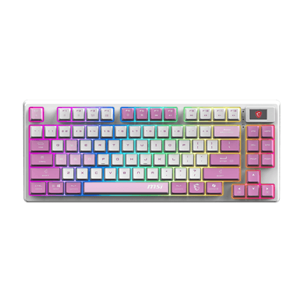 MSI FORGE GK600 TKL WIRELESS VIOLET механическая клавиатура